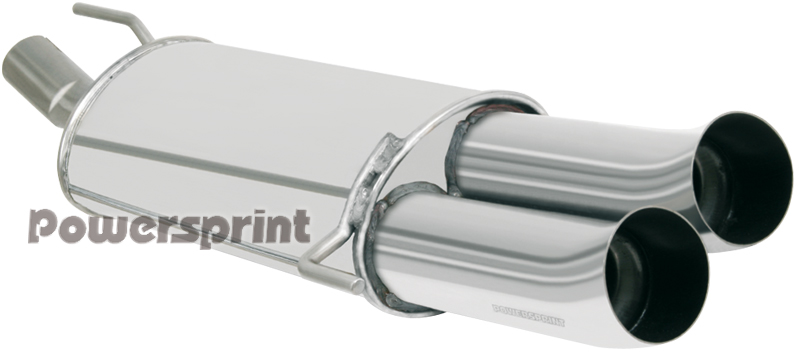 Powersprint Edelstahl Sportschalldämpfer