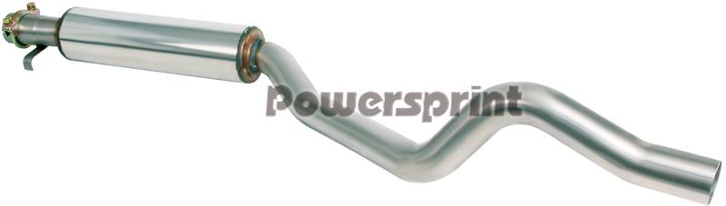 Powersprint Edelstahl Mittelschalldämpfer für Gr. A Rennsportanlage (991694)