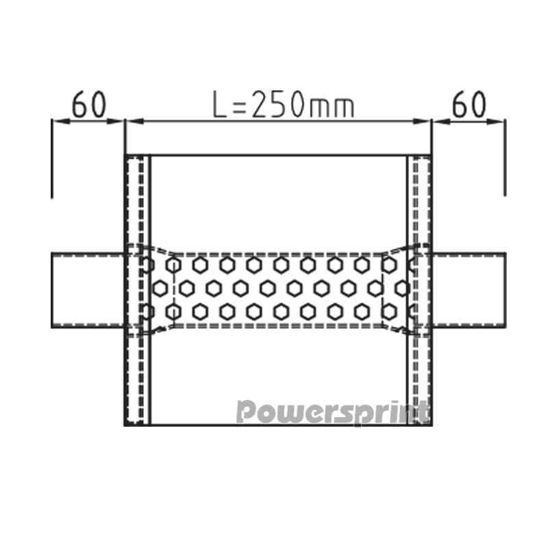 Powersprint Short Box, oval