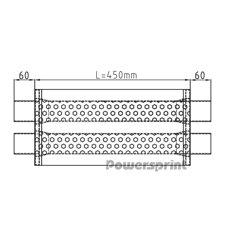 Powersprint Schalldämpfer HF-45
