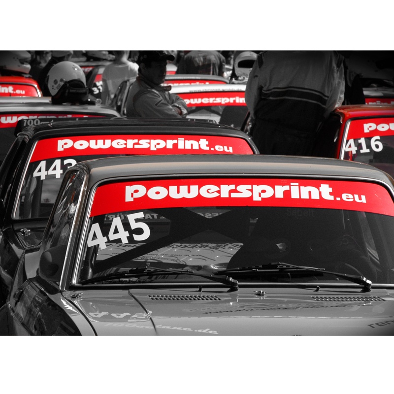 Powersprint Frontscheiben Aufkleber