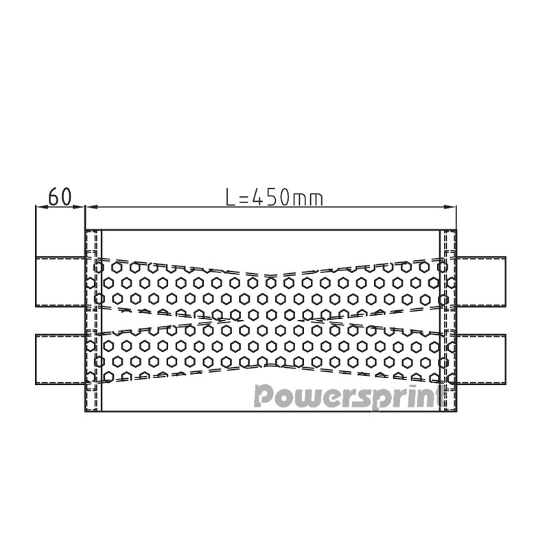 Powersprint Schalldämpfer HF-45