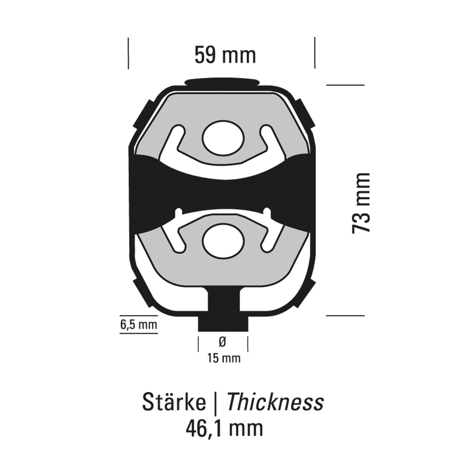 Powersprint Silikon Auspuffgummi verstärkt