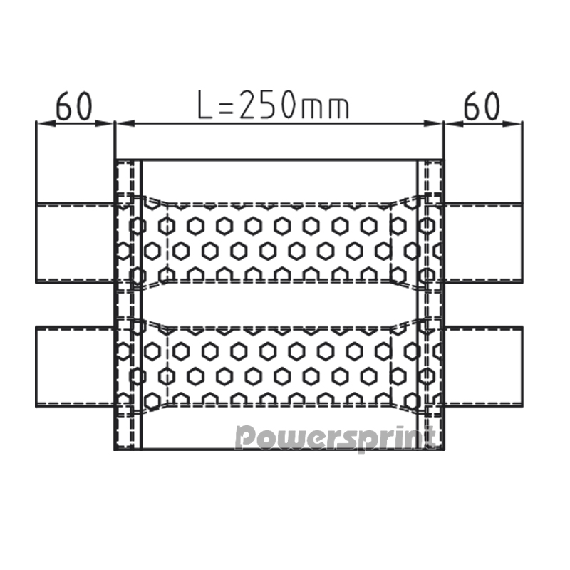 Powersprint Short Box, oval