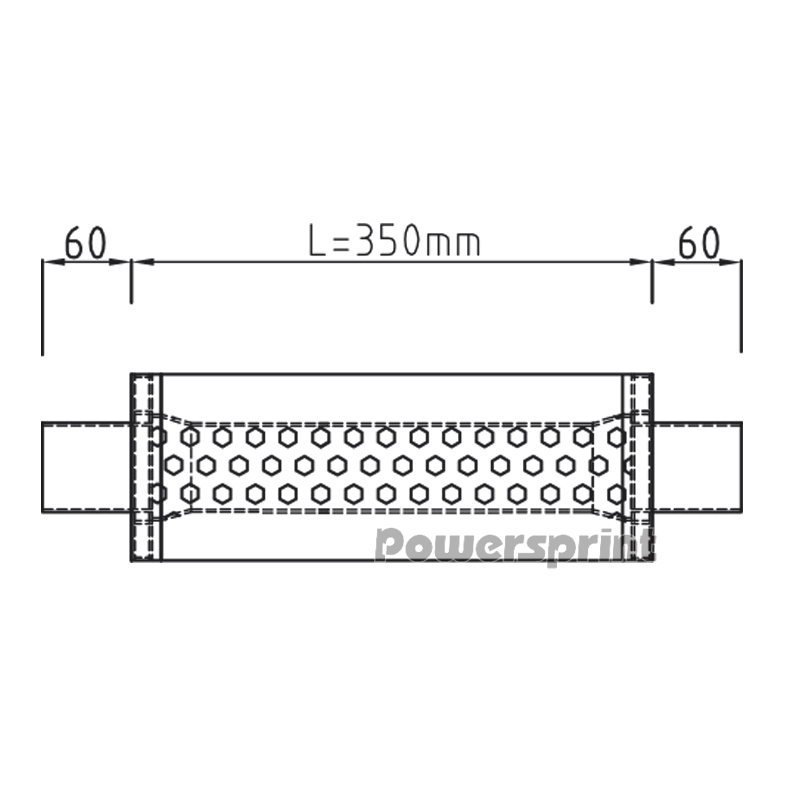 Powersprint Schalldämpfer HF-35